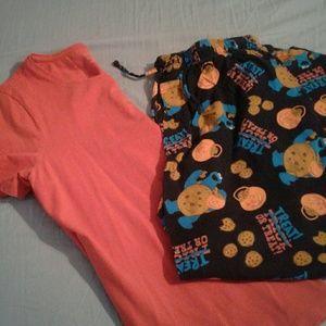 Cookie monster pajamas